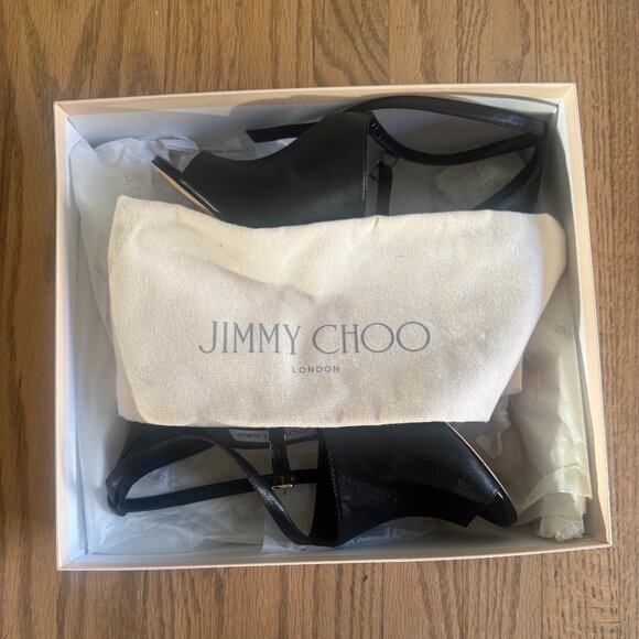 Like New Jimmy Choo Leigh Peep Toe Pumps (Taylor Swift Fave) - Picture 4 of 10